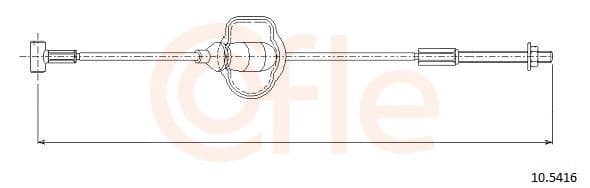 Cablu, frana de parcare COFLE 10.5416