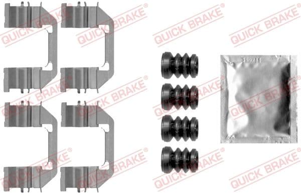 Set accesorii, placute frana QUICK BRAKE 109-1888