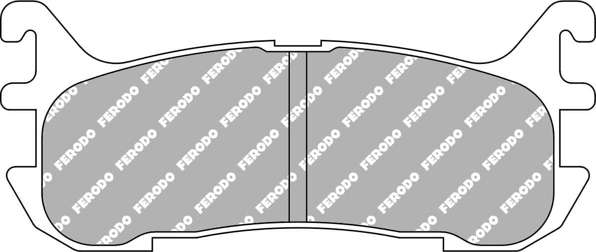set placute frana,frana disc FERODO FCP1012H