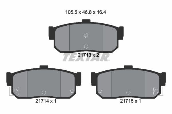 set placute frana,frana disc TEXTAR 2171301