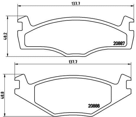 set placute frana,frana disc BREMBO P 85 012