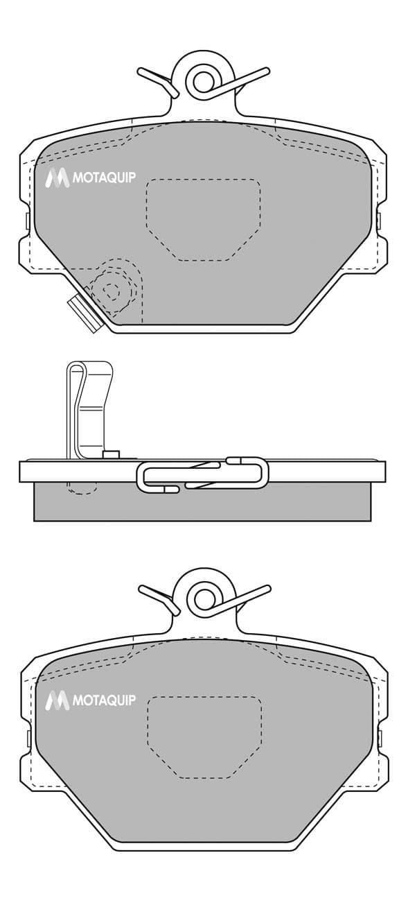 set placute frana,frana disc MOTAQUIP LVXL691