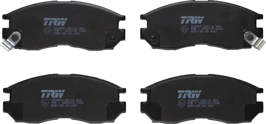 set placute frana,frana disc TRW GDB1128