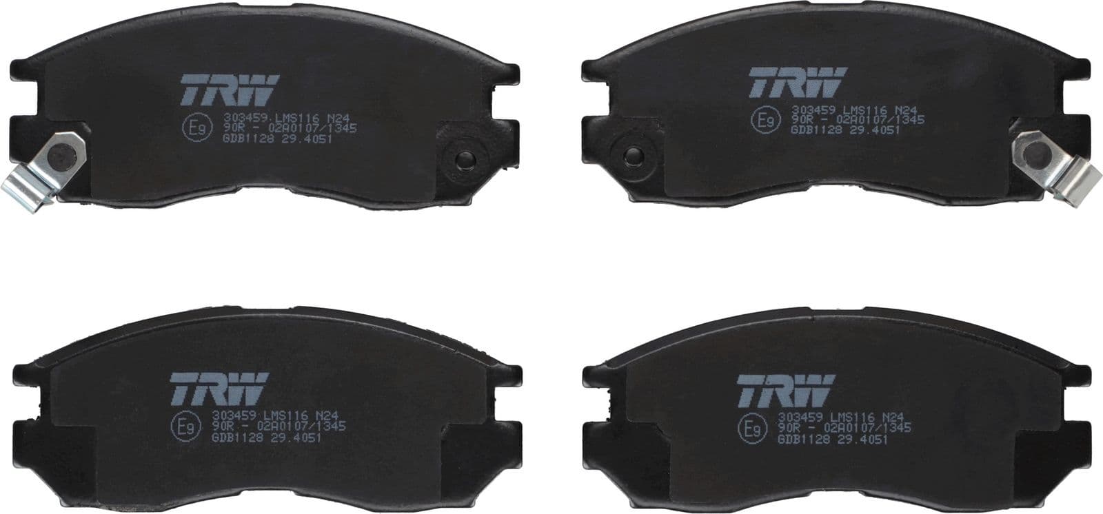 set placute frana,frana disc TRW GDB1128