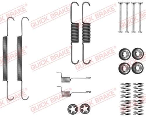 set accesorii, saboti frana parcare QUICK BRAKE 105-0037