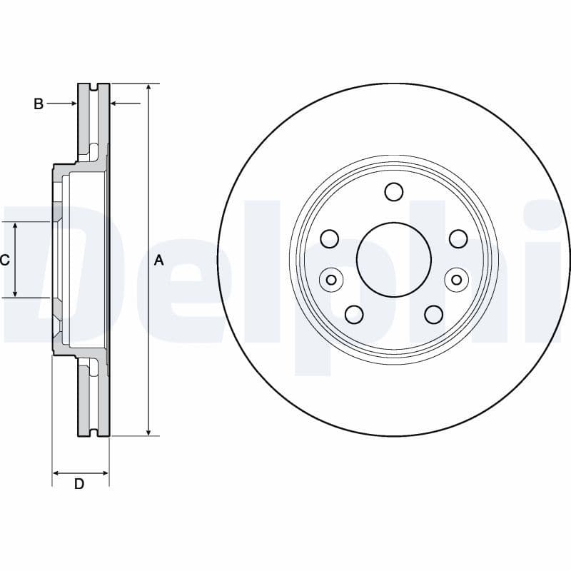 Disc frana DELPHI BG4667C