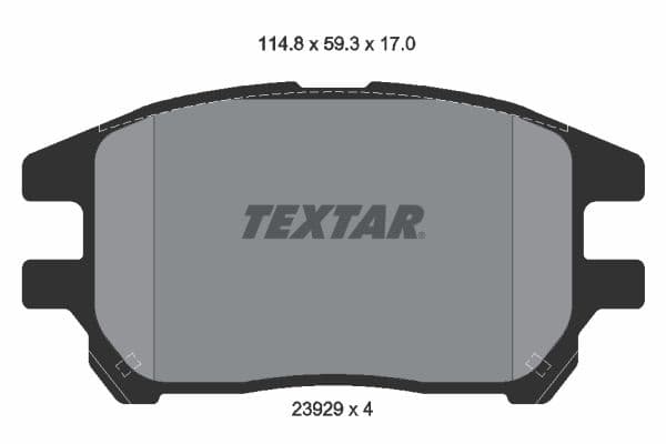set placute frana,frana disc TEXTAR 2392901
