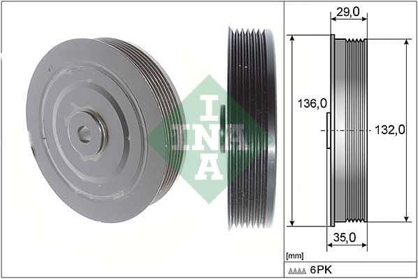 Fulie curea, arbore cotit Schaeffler INA 544 0009 10