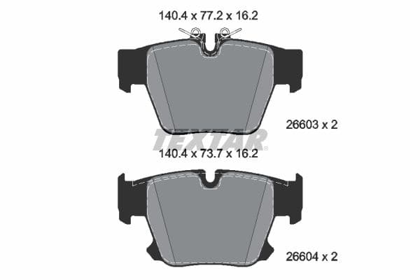 set placute frana,frana disc TEXTAR Q+ 2660301