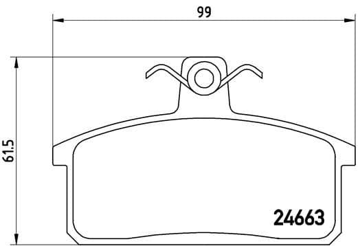 set placute frana,frana disc BREMBO P 79 007