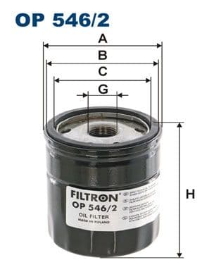 Filtru ulei FILTRON OP 546/2