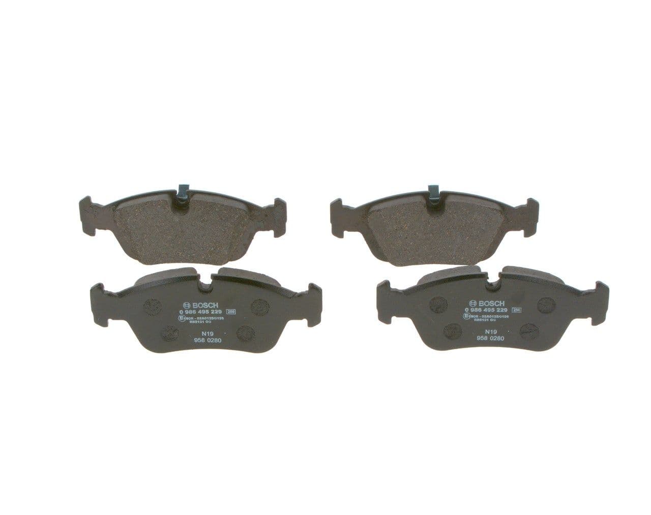 set placute frana,frana disc BOSCH 0 986 495 229