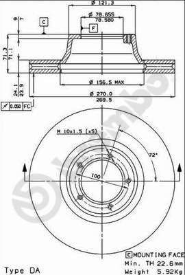 Disc frana BREMBO PRIME LINE 09.2943.10