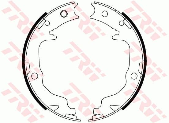 Set saboti frana, frana de mana TRW GS8804