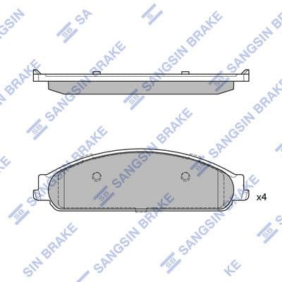 set placute frana,frana disc HI-Q SP4310