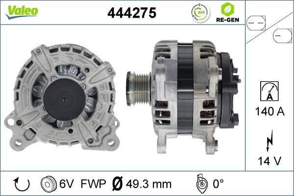 Generator / Alternator VALEO 444275