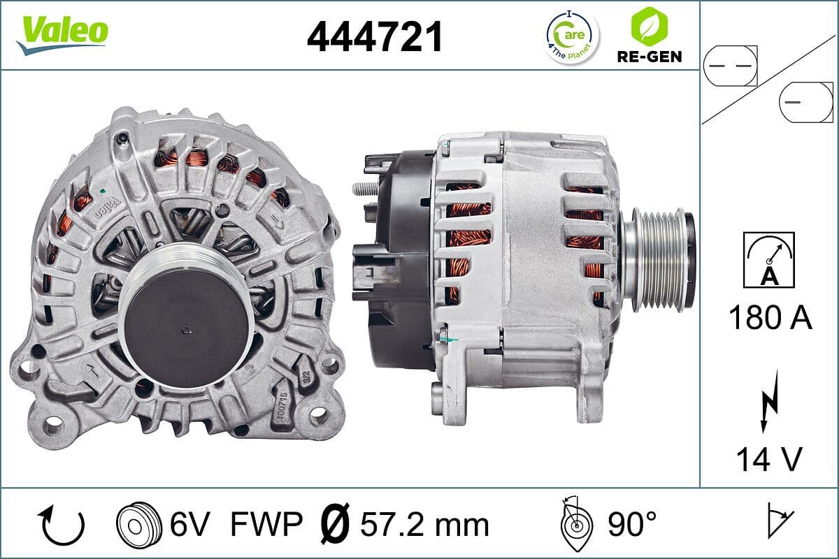 Generator / Alternator VALEO 444721