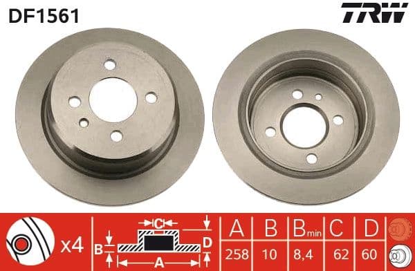 Disc frana TRW DF1561
