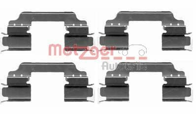 Set accesorii, placute frana METZGER 109-1649