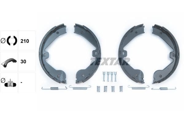 Set saboti frana, frana de mana TEXTAR 91062400