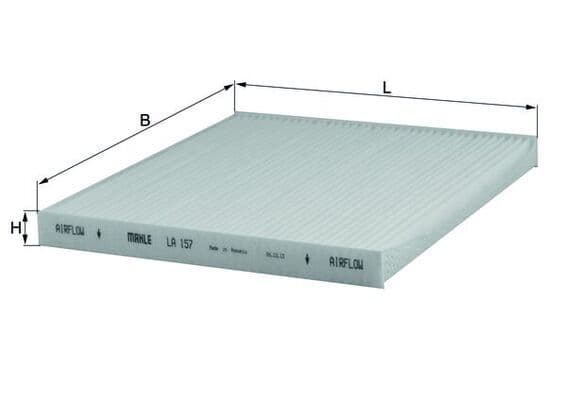 Filtru, aer habitaclu MAHLE LA 157