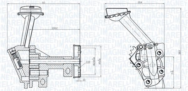 Pompa ulei MAGNETI MARELLI 351516000074