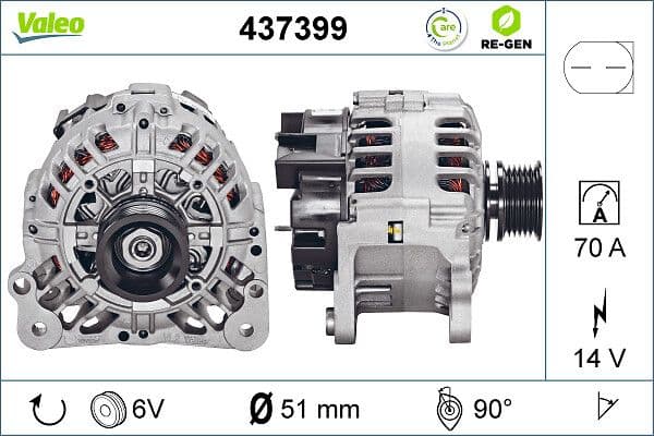 Generator / Alternator VALEO 437399