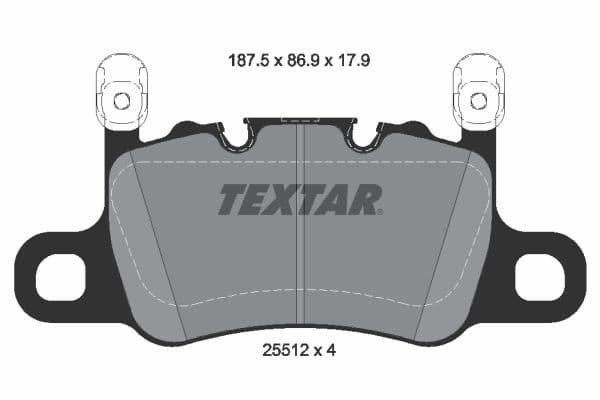 set placute frana,frana disc TEXTAR 2551205