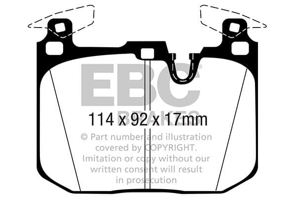 set placute frana,frana disc EBC Brakes DP42360R