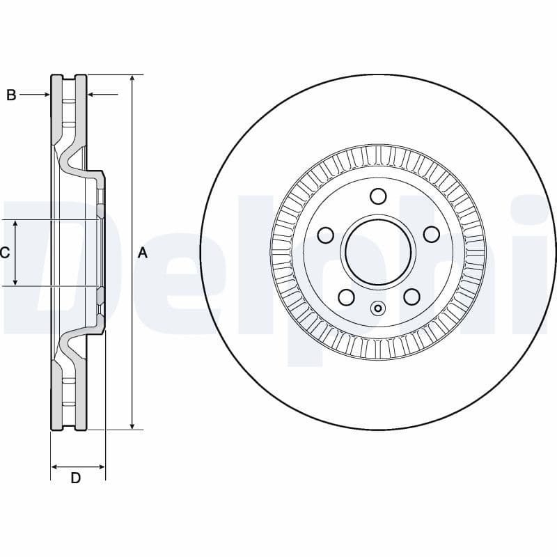Disc frana DELPHI BG9171C