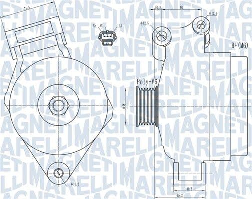 Generator / Alternator MAGNETI MARELLI 063731925010