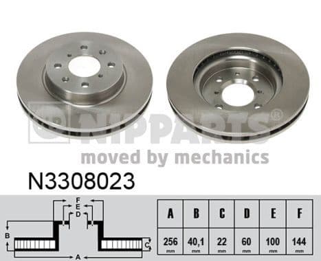 Disc frana NIPPARTS N3308023