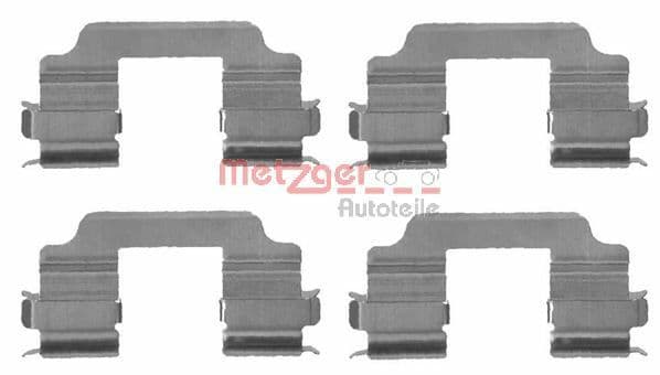 Set accesorii, placute frana METZGER 109-1709