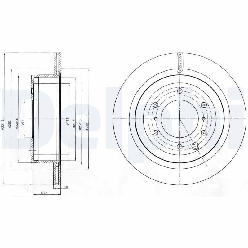 Disc frana DELPHI BG4263