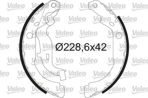 Set saboti frana VALEO 564210