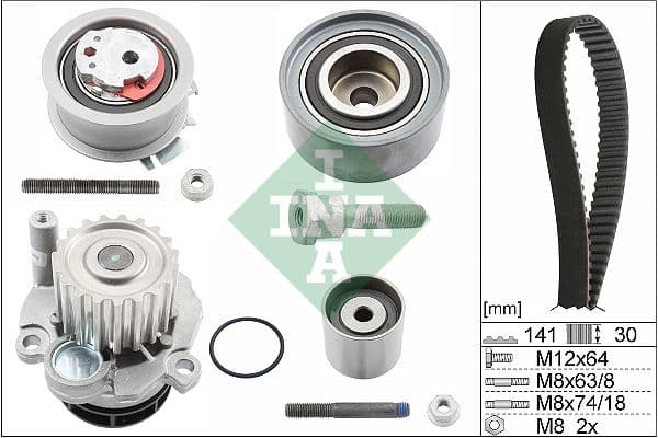 Set pompa apa + curea dintata Schaeffler INA 530 0463 30