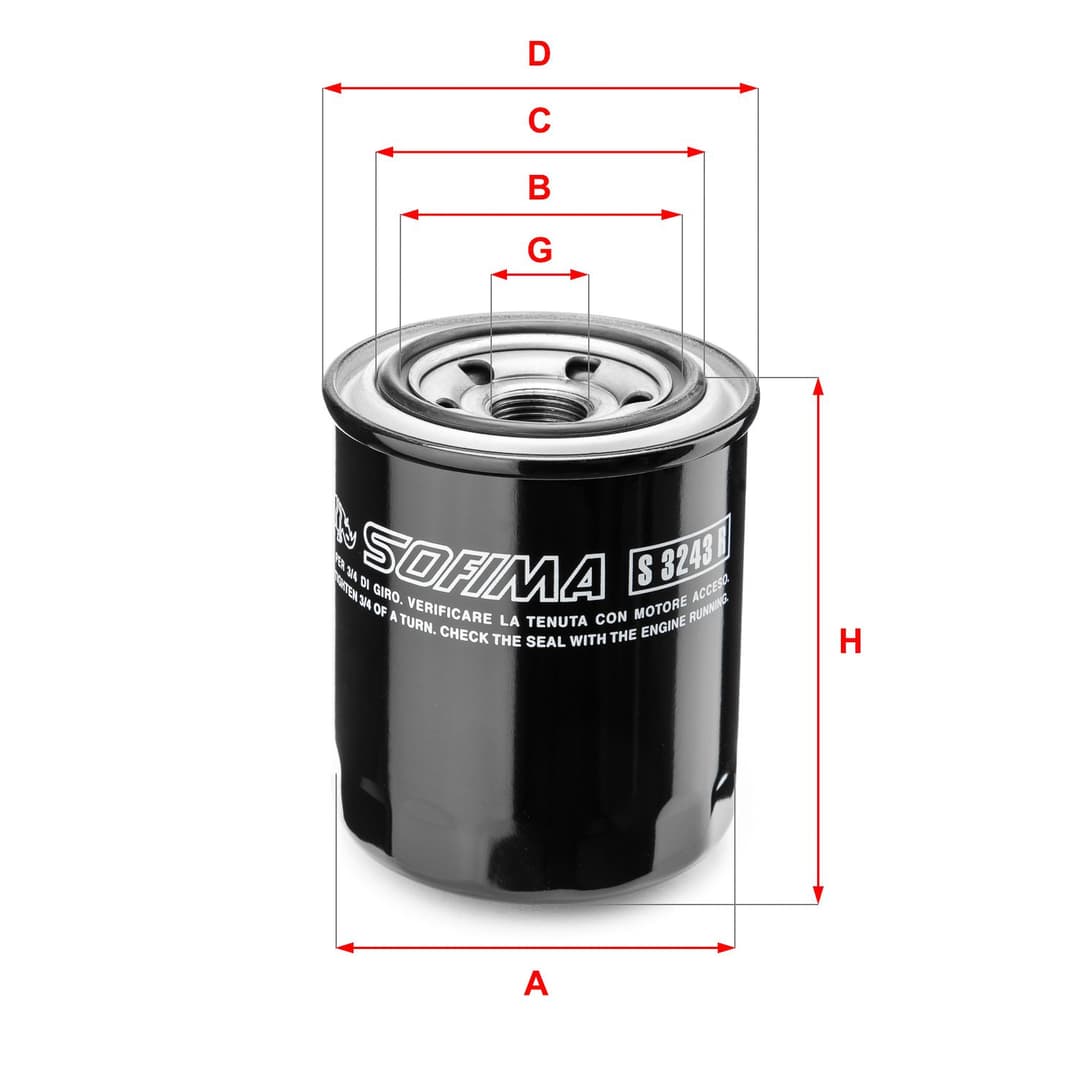 Filtru ulei SOFIMA S 3243 R
