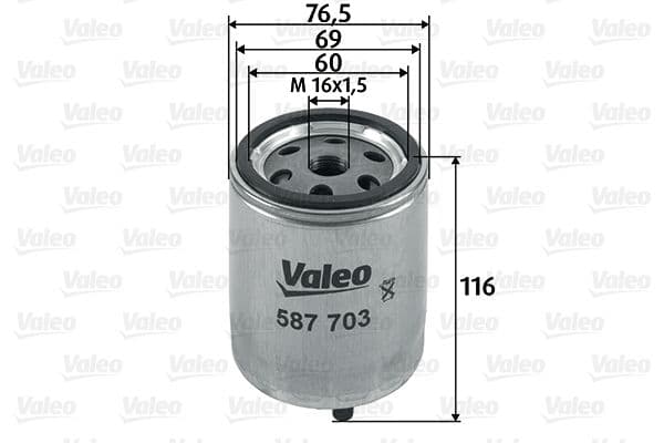 filtru combustibil VALEO 587703