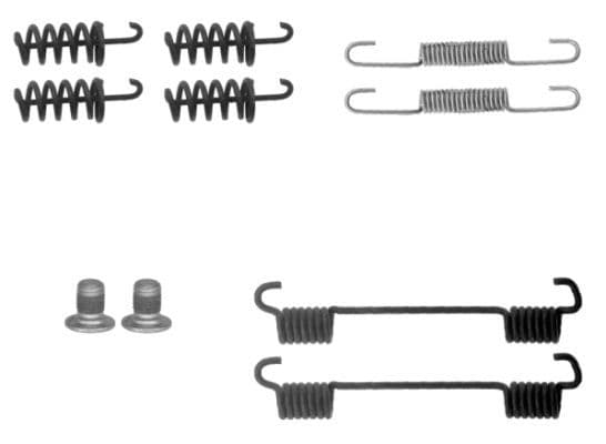 set accesorii, saboti frana parcare TEXTAR 97038300