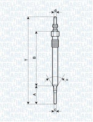 Bujie incandescenta MAGNETI MARELLI 062900061304