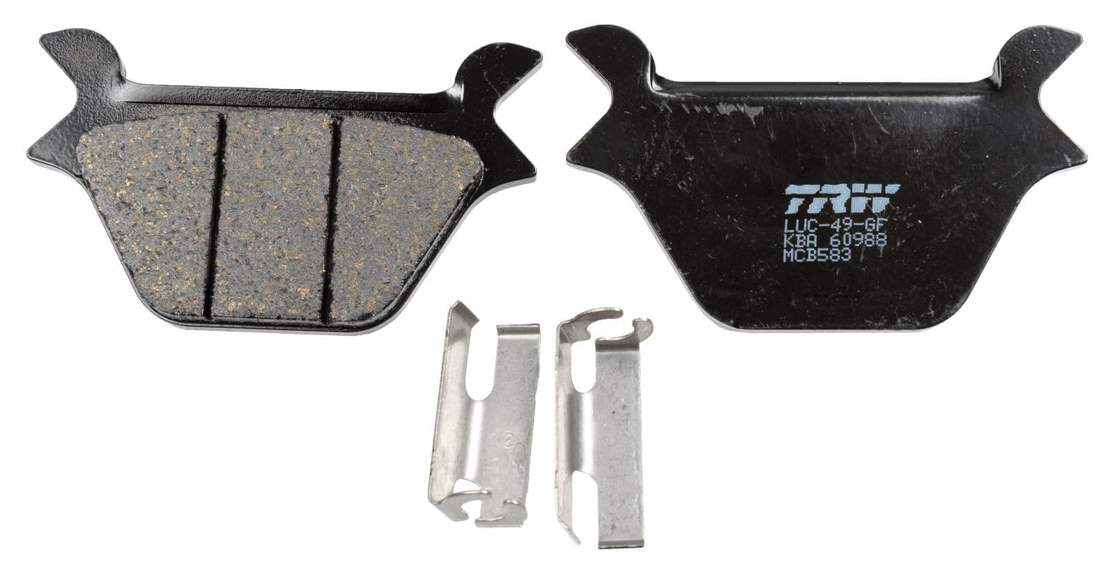 set placute frana,frana disc TRW MCB583