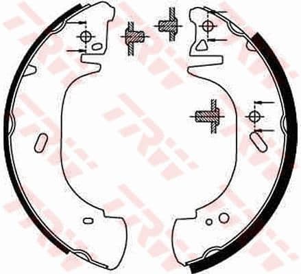 Set saboti frana TRW GS8630