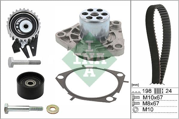 Set pompa apa + curea dintata Schaeffler INA 530 0626 30