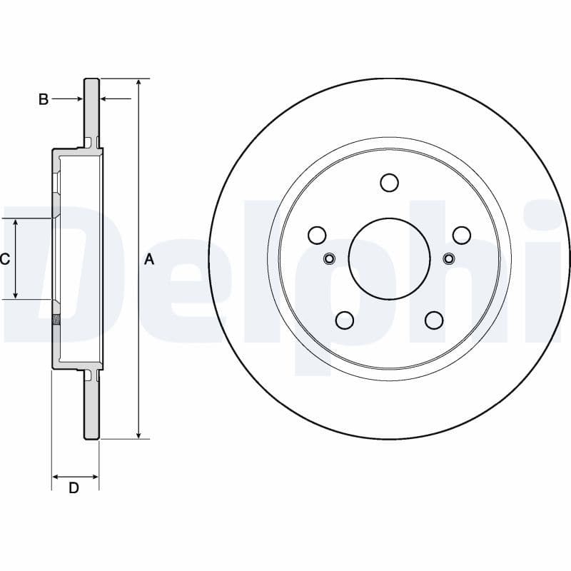 Disc frana DELPHI BG4183C