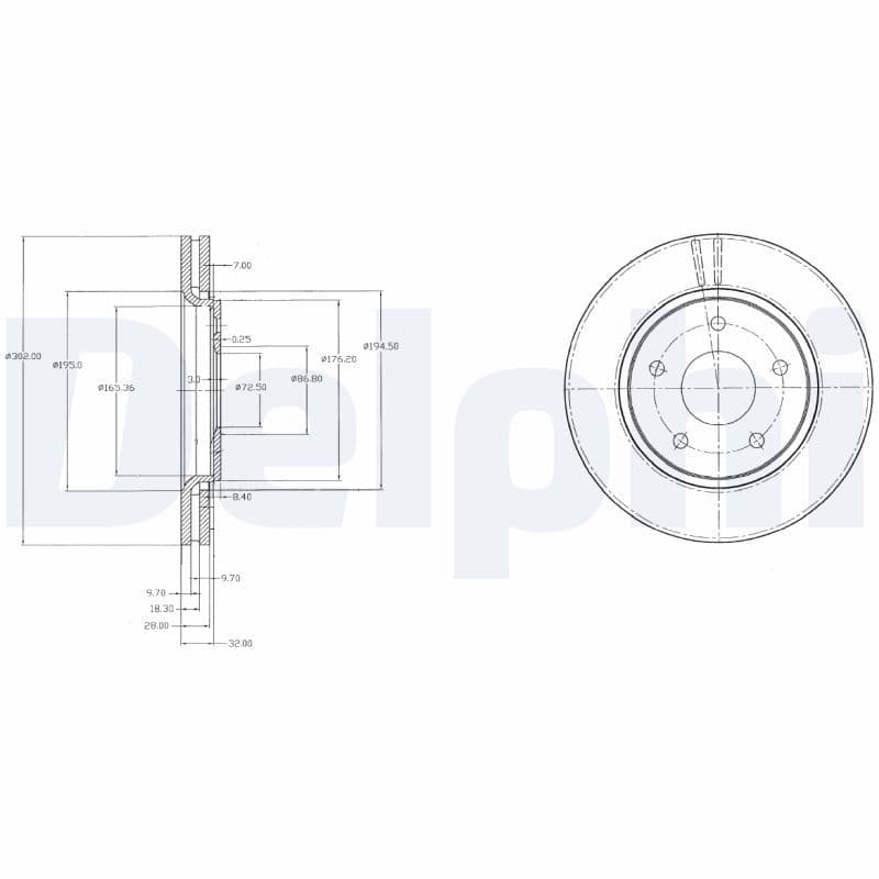 Disc frana DELPHI BG4212