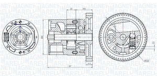 Pompa ulei MAGNETI MARELLI 351516000040