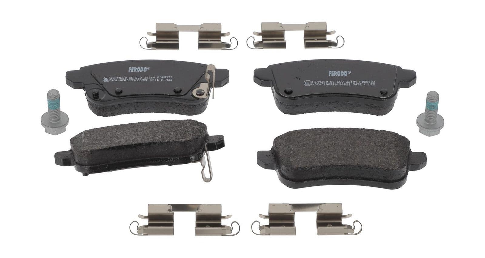 set placute frana,frana disc FERODO PREMIER ECO FRICTION FDB5333