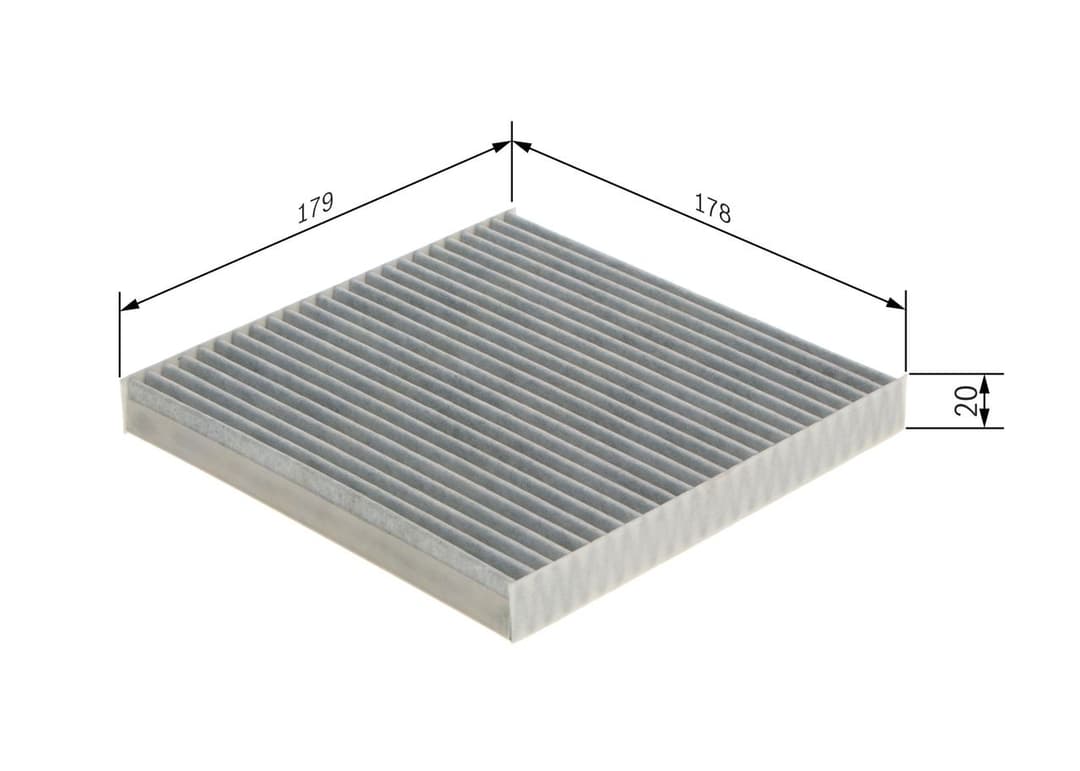 Filtru, aer habitaclu BOSCH 1 987 432 566