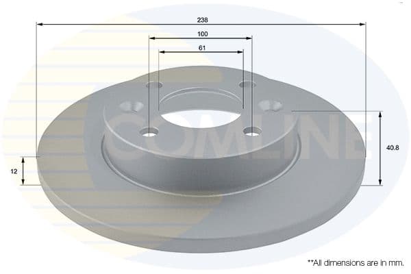 Disc frana COMLINE ADC1503