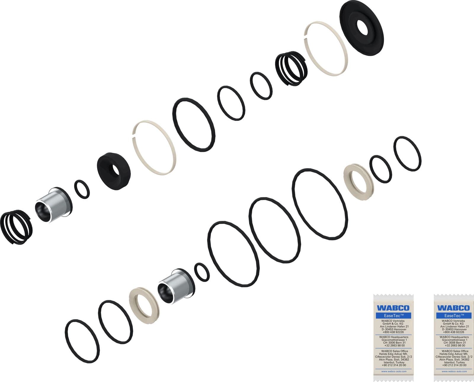 Set reparatie, supapa frana - frana de serviciu WABCO 4613159152